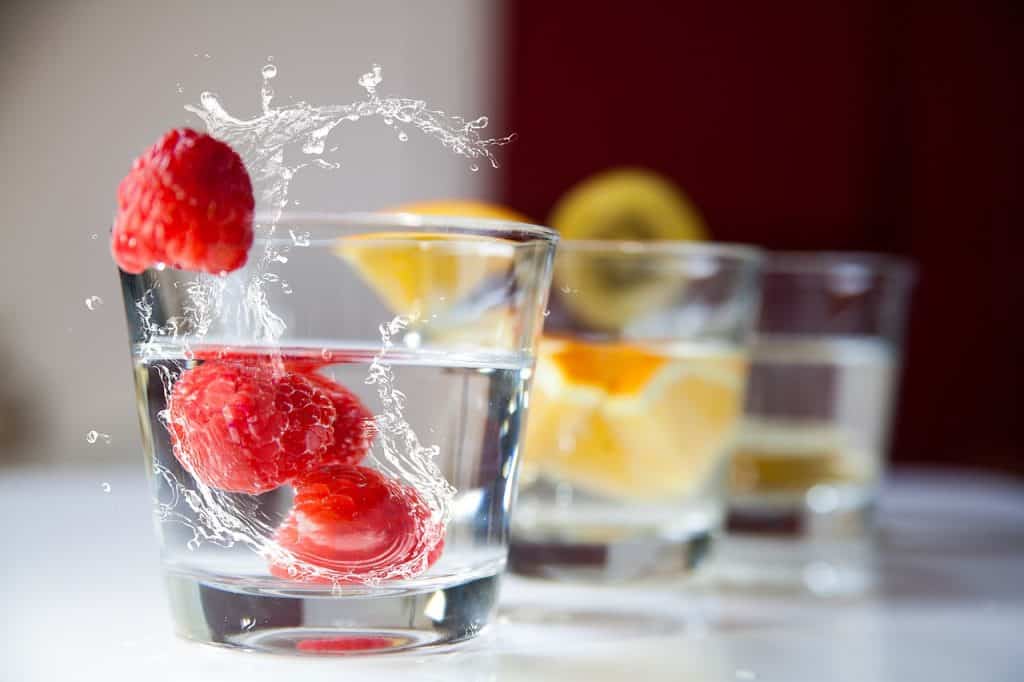Boire de l'eau fraiche